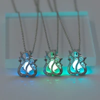fashion luminous pendant open personality wild civet cats mother and child pendant necklace wholesale accessories