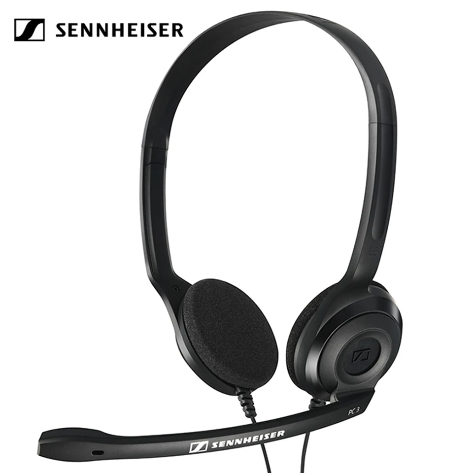 

Sennheiser PC 3 CHAT Lightweight PC Computer Headphones with Noise Reduction Stereo Mic Earphones Music Gaming Headset for PC