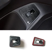for seat tarraco 2018 2019 2020 abs carbon fiber car rear water cup frame cover trim sticker accessories styling 1pcs