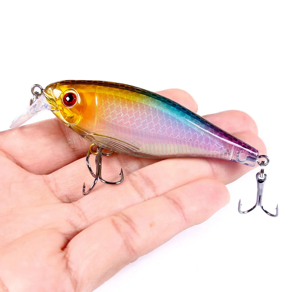 1 шт 9 см 12g дребезжащий Crankbait дайвинг с неглубоким погружением искусственная