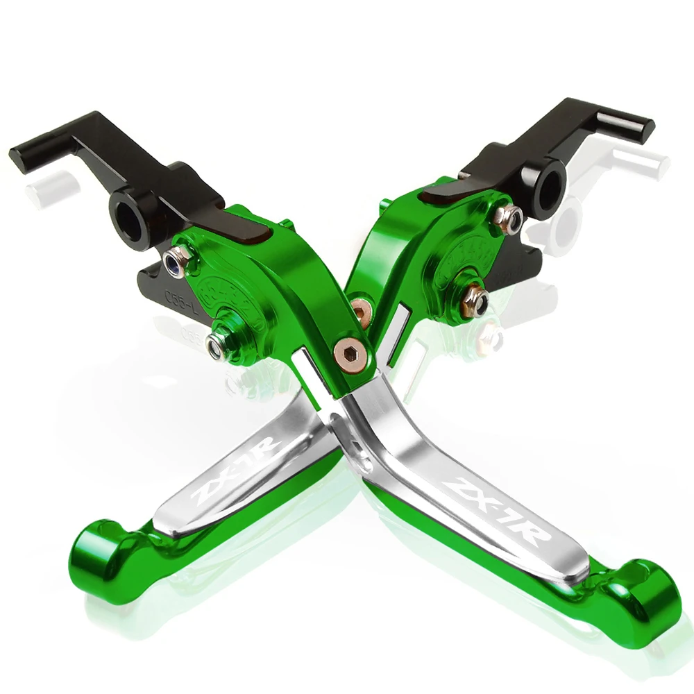 L with logo Мотоцикл с ЧПУ Регулируемые сцепные рычаги Ручка для KAWASAKI ZX7R ZX-7R 1989 1990 1991 1192 1993 1993-2003 ZX7R ZX-7R - Цвет: L with logo