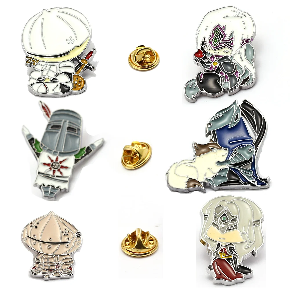 Game Dark Souls Ⅲ 3 Lapel Pins Brooch Badges Pendant For Cosplay Fans Gift Car Jewelry Breastpin