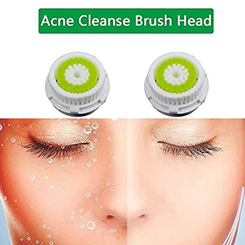 

Replacement Facial Cleansing Brush Heads Replacements for Acne Prone Skin and Clogged Pores 4Pcs