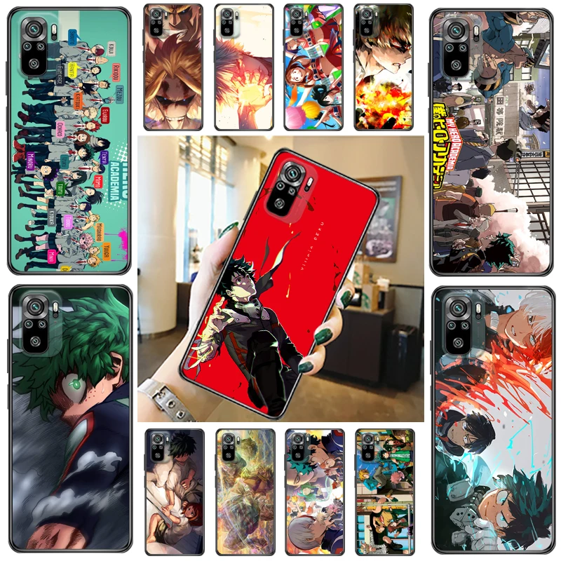 

My Hero Academia Tomura Boku Todoroki Shouto Dabi Shigaraki Bakugou Katsuki Phone Case For Xiaomi Redmi Note 10 Pro 10T Funda