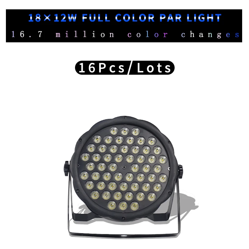 

16Pcs/lots 54x3W RGBW Colorful Par 54*3w RGBW Led Par Light Wall Washer Wedding Bar Stage Effect Lighting