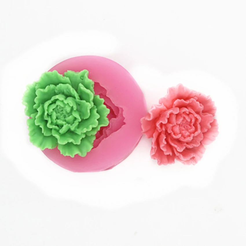 3D цветок пиона Форма для украшения торта силиконовые формы Fondant (сахарная)