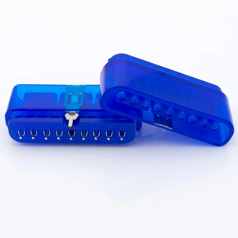 2Pcs Blue 9 Pin 90 Disgree Female Connector Game Controller Socket Slot For Ps2 Console Playstation 2 Accessory | Электроника