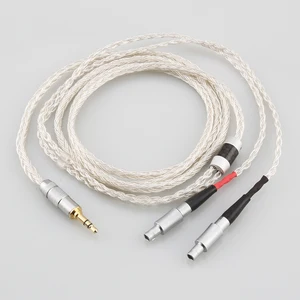 16 core occ silver plated headphone cable for sennheiser hd800 hd800s hd820s hd820 enigma acoustics dharma d1000 free global shipping