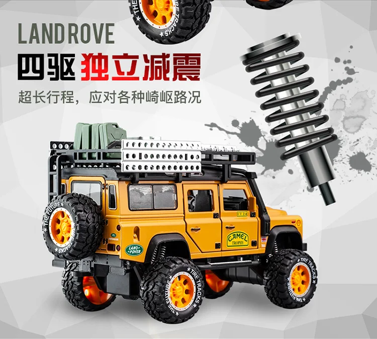 1:32 SUV Defender сплав Модель автомобиля игрушки автомобиль вытянуть назад звук и светильник акустооптика для детей подарки на день рождения для взрослых