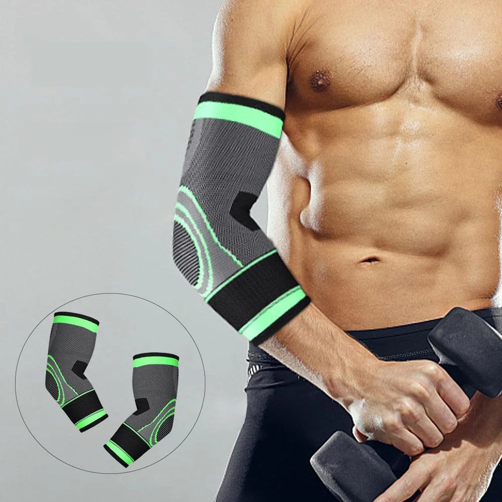 

Elbow Pads Support Sports Volleyball Boxing Workout Elastic Bandage Brace Arm Protector