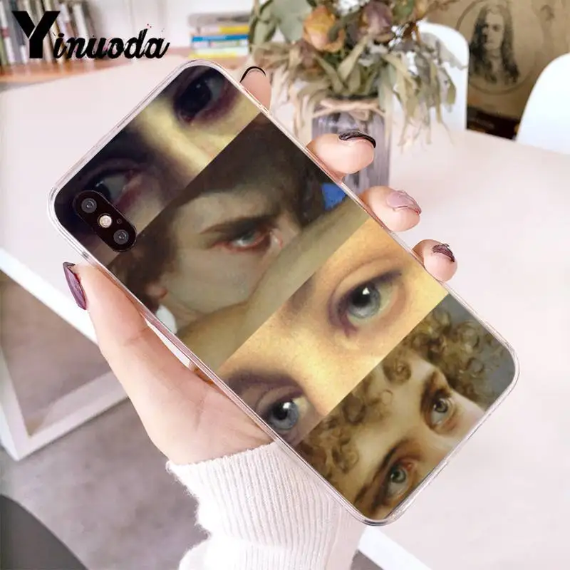 

Yinuoda art aesthetic oil painting Soft fundas Phone Cover for iPhone 12 8 7 6 X XS MAX 6S Plus XR 11 12 11pro promax 5 5S SE