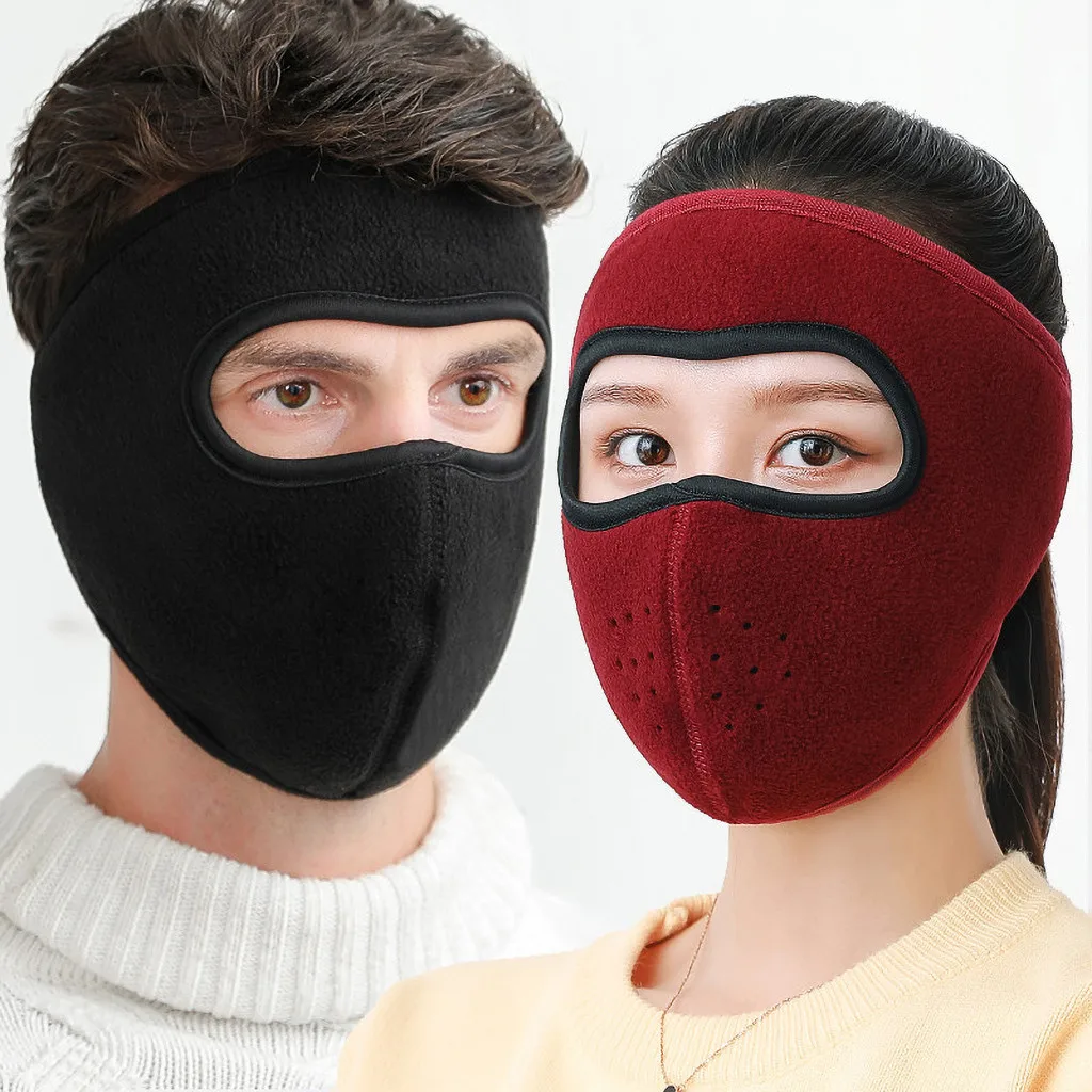 1 шт. мужская и женская зимняя теплая маска флисовые наушники для верховой езды