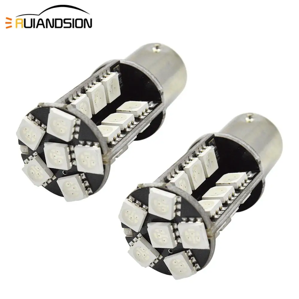 

2 шт. S25 P21/5 Вт 1157 BAY15D BAZ15D P21/4 Вт 5050 30 SMD, CAN-шина, светодиод Автомобильные тормозные задние фонари авто светодиодные лампы Красный Желтый Белый 12...