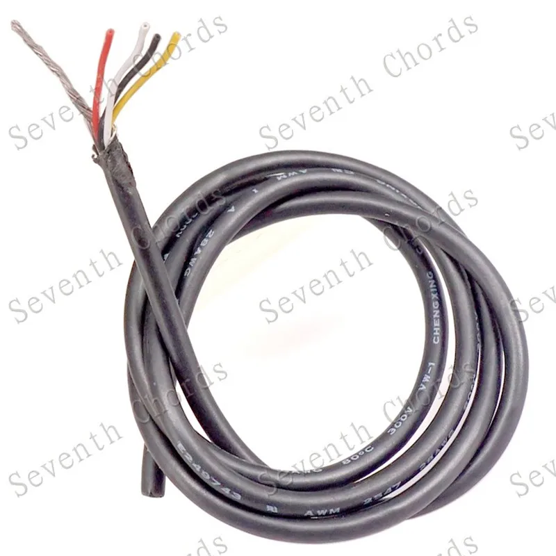 1m elektrische gitarre bass pickup hookup 4 core abgeschirmtes kabel gitarre töpfe hookup draht 4 core und erde draht gitarre teile free global s