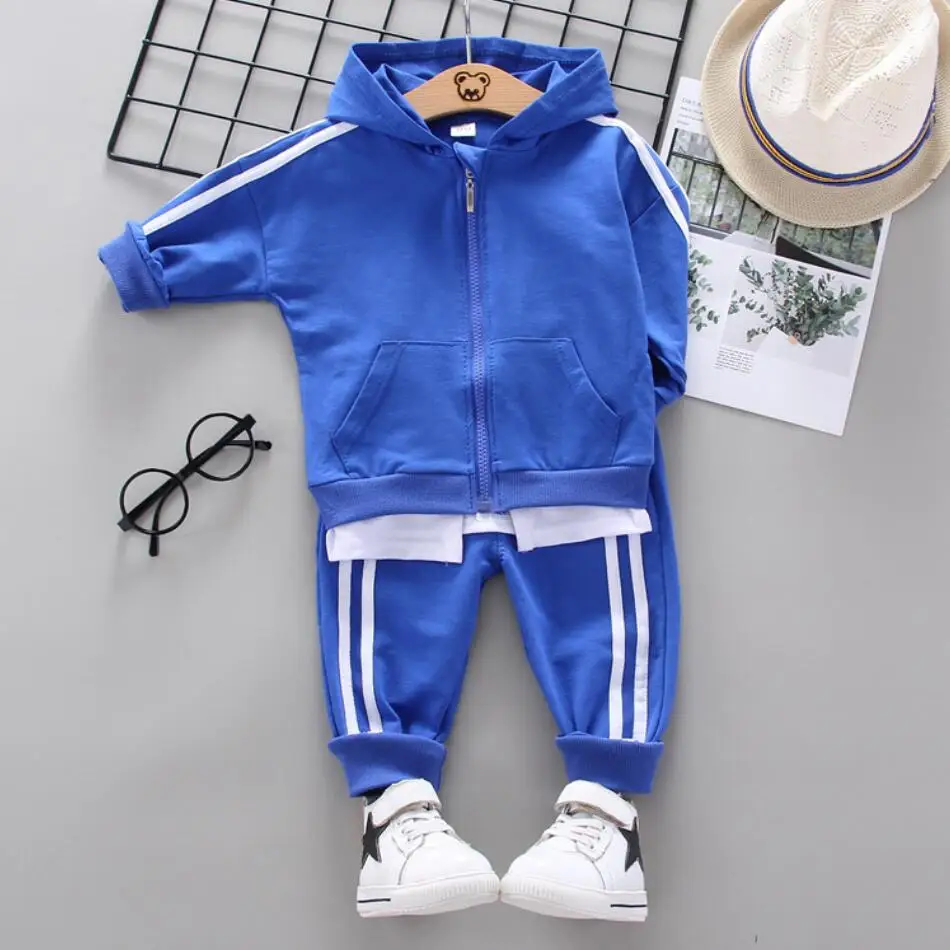 Children Clothing 2021 Spring Autumn Toddler Boys Clothes Hoodies Jacket +Pants Outfits Kids Sport Suits For Set | Детская одежда и