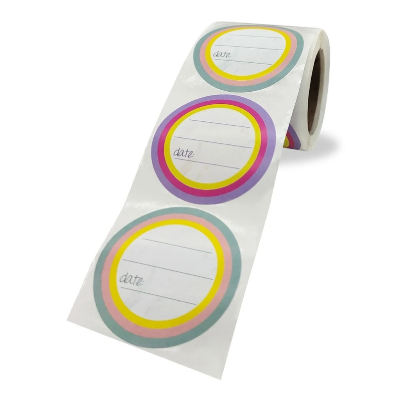 

200Pcs/Roll Kitchen Sticker Refrigerator Freezer Food Storage Date Content Label 91AD