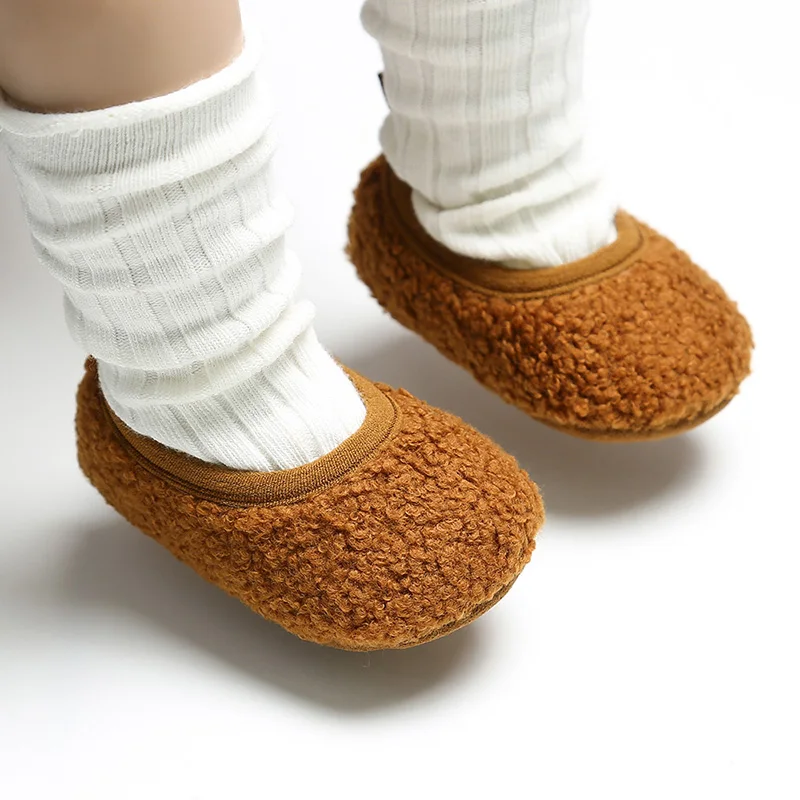 Новая модная детская кашемировая теплая обувь для новорожденных мальчиков и