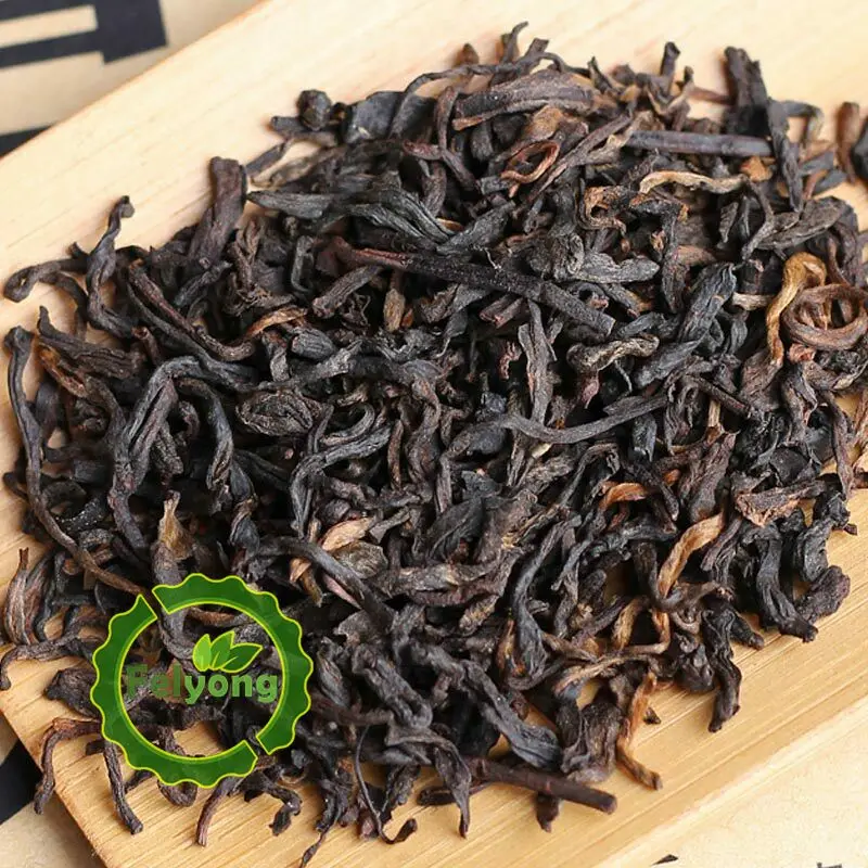 чай пуэр 2018 Лао Тонг Чжи третий сорт спелый Пуэр Свободный Haiwan Shou Pu erh 500
