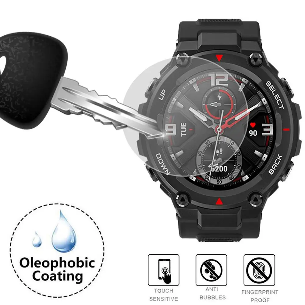TPU HD Tempered Glass Protective Film For Xiao Mi Smartwatch Huami Amazfit T-Rex Smart Watch Screen Protector Accessories Hot