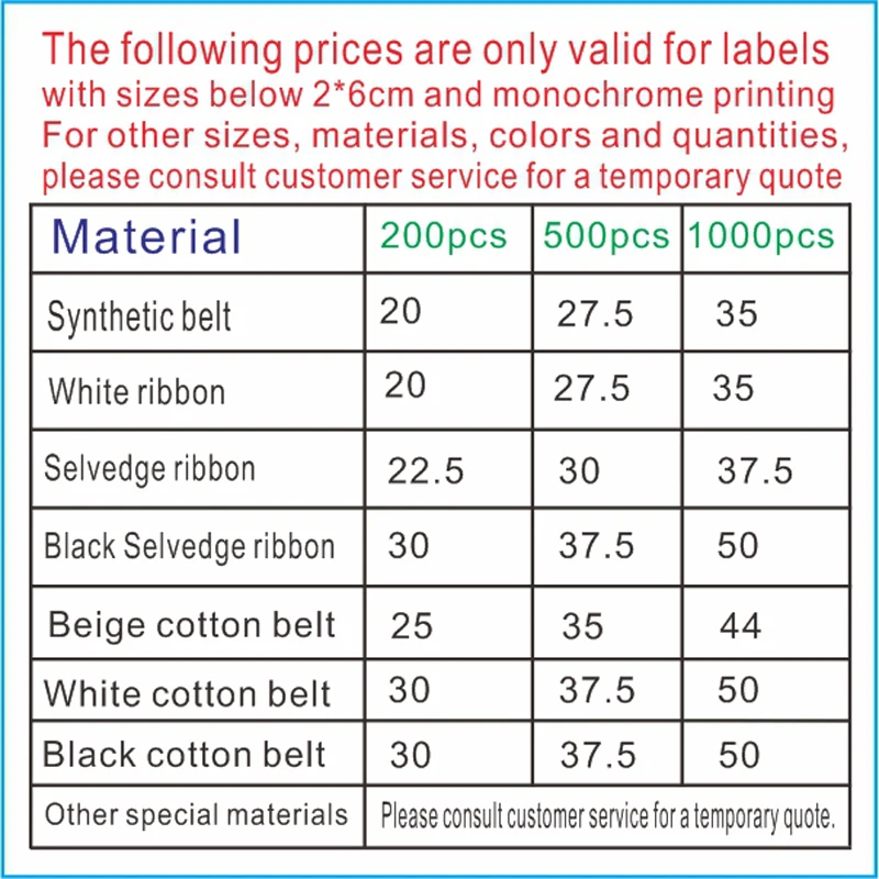 

Korean high-grade woven label lingbiao ribbon printing trademark white custom manufacturers selling