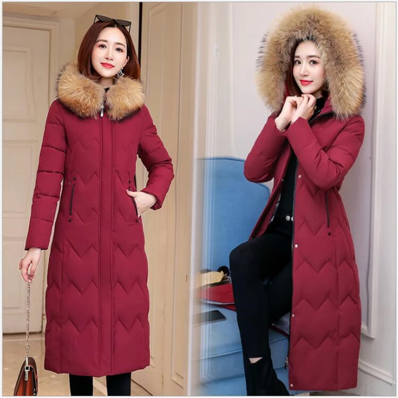 

Parkas Woman Thick cotton Winter women Jacket Coat New Warm Women Parka Casual Clothes Casaco Feminino X-Long Plus Size 5XL S08
