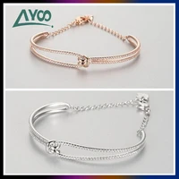 swa fashion jewelry charm high quality elegant twisted bracelet rope knot fashion simple bracelet trendy jewelry romantic gift