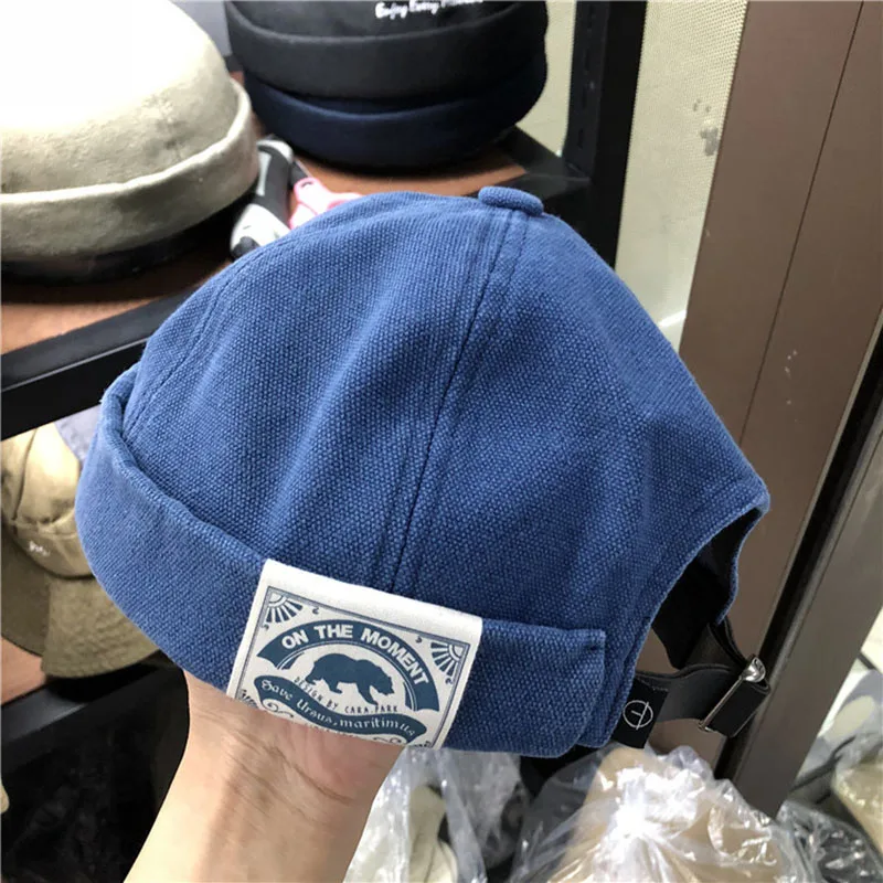 Винтажная мужская шапка с куполом теплые бархатные шапочки для мужчин ретро