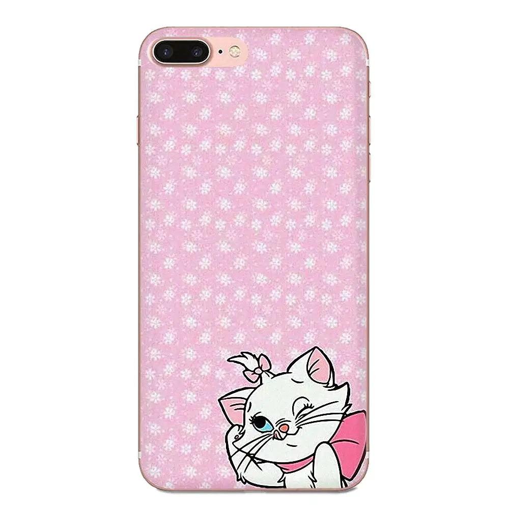 Розовый оригинальный термополиуретановый чехол Marie Cat для Galaxy Note 10 A10E A10S A20S A30S A40S