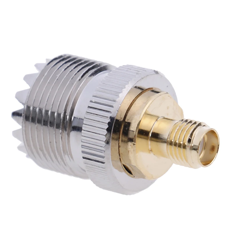 

1Pc SMA Female To UHF Female RF Coaxial Connector Adapter SO239 SL16 RF Gold+Silver Color