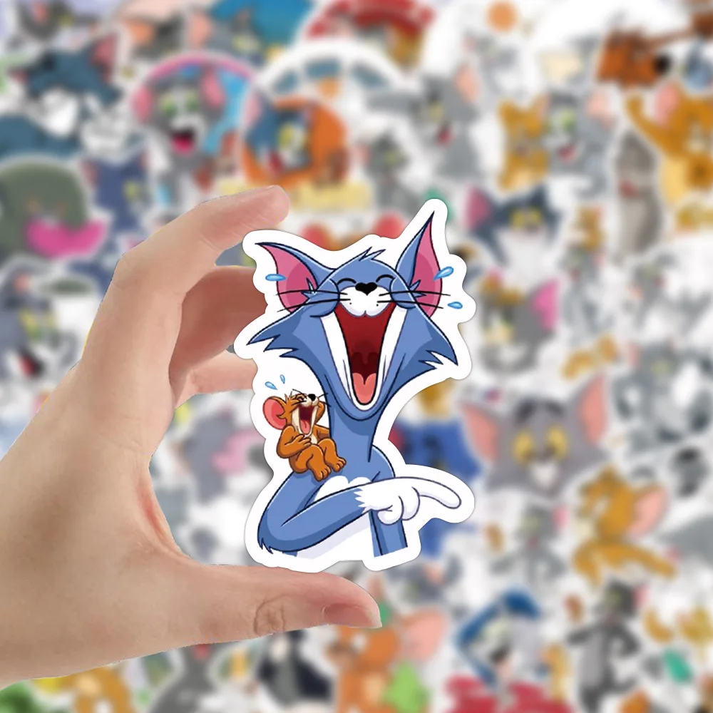 50 шт./компл. милый кот Мультяшные наклейки для скрапбукинга гитары ноутбука