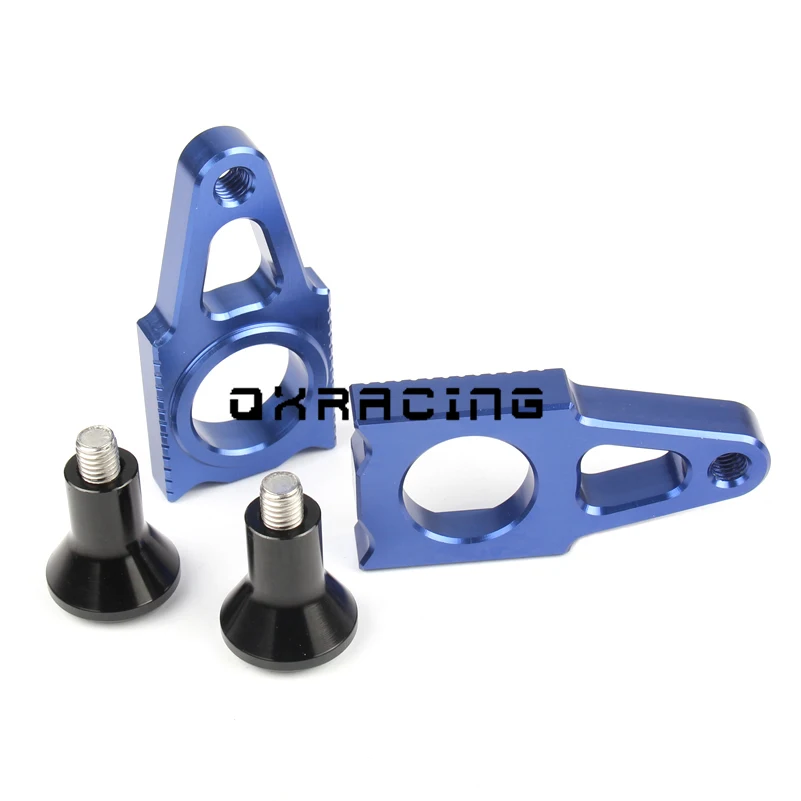 

CNC Rear Axle Blocks Chain Adjuster With Spool Slider Bolts Device For YAMAHA YZ125/250 YZ250F YZ450F YZ250X YZ250FX WR250 WR450