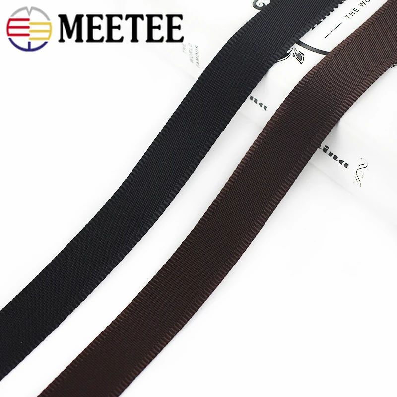 

10Meters 25mm 1mm Thick Black Coffee Nylon Webbing Band Luggage Shoulder Bag Strap Tape Ribbon Backpack Tapes DIY Accessories