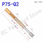 Аксессуары для электронных инструментов, 100 шт, латунный пружинный зонд, никелированная игольчатая головка, длина 16,5 мм