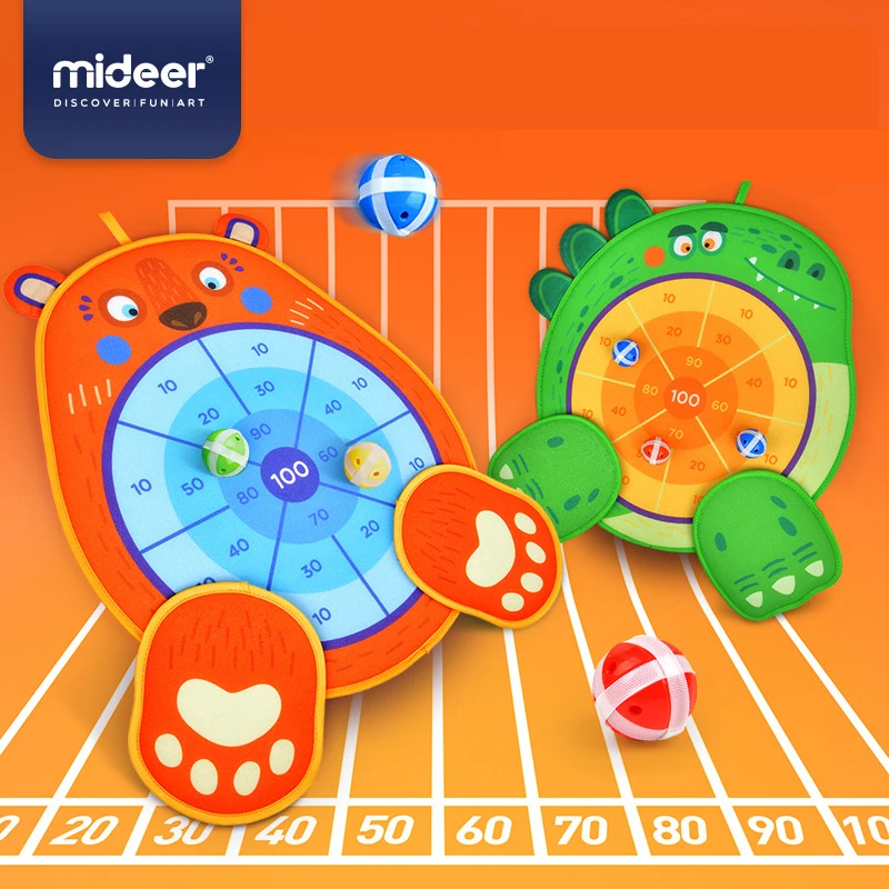 

Mideer Children Throwing Game Digital Operation Sports Pitching Toy Sucker Sticky Velcro Ball Parent-Child Interaction Kids 4Y+