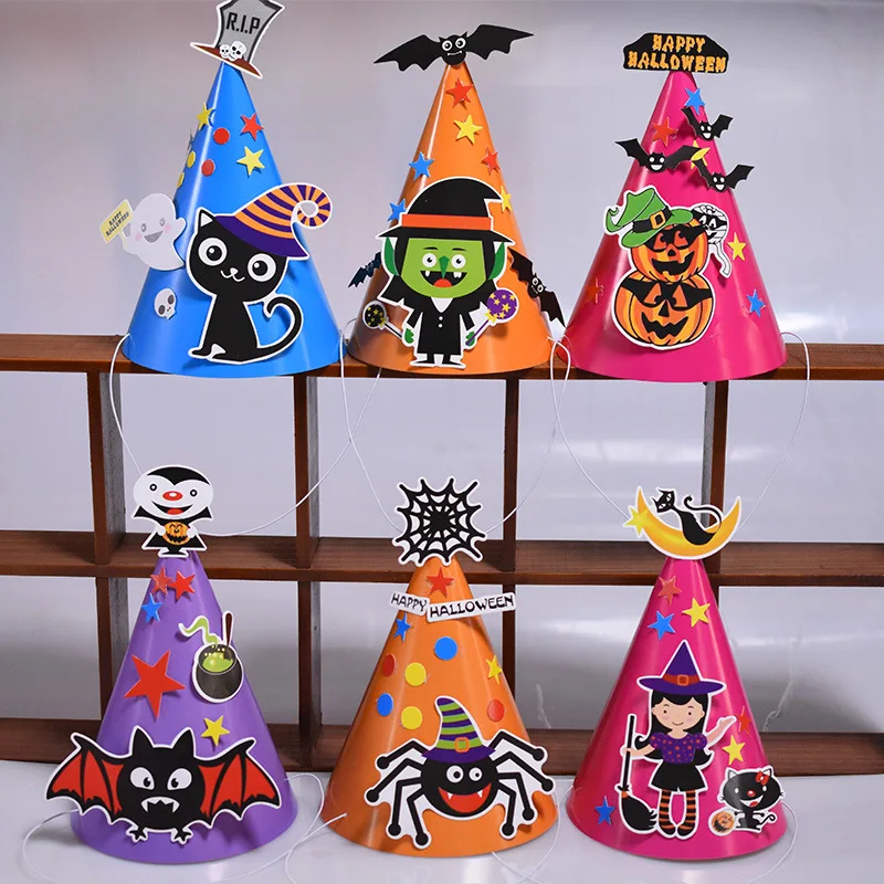 Детская игра Сделай Сам Хэллоуин вечерние с рисунками Тыква шляпа ведьмы капсулы