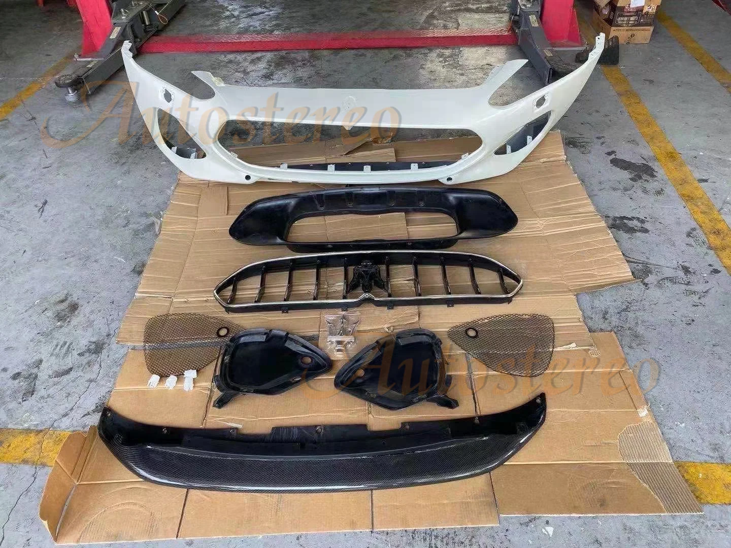 Фото Автомобильный объемный Компасс из углеродного волокна для Maserati GT/GC грантуризм 2007-2017, передний круглый задний Компасс, полный бампер GT новог... №5