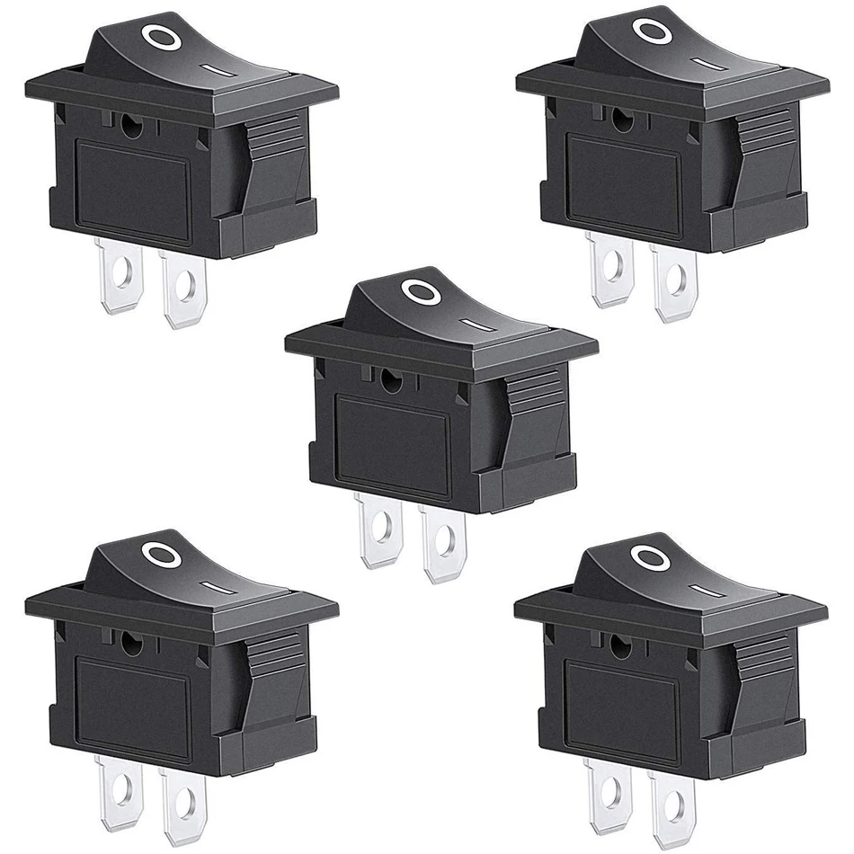 5 шт. клавишный переключатель контурный 2-контактный кнопка вкл./выкл. оснастка