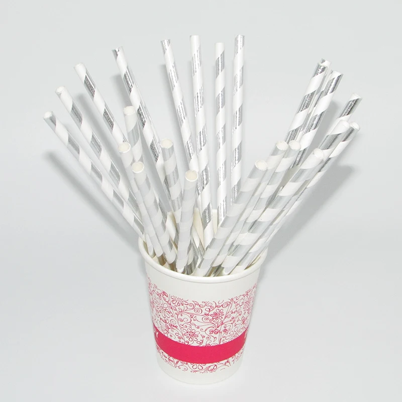 straw x25pcs Космические вечерние украшения Вселенная одноразовые пластины стаканчики посуда наборы Гирлянда украшение торта верхушка Дети День рождения воздушные шары - Цвет: straw x25pcs