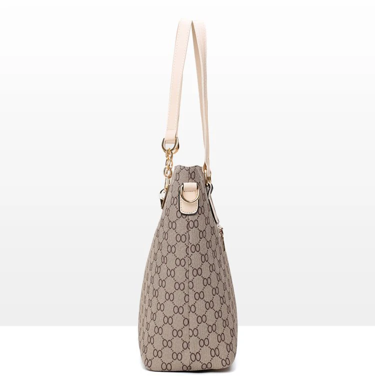 Autumn New Fashion Women's Bag 6 Piece Set Plaid Bag Lady Slung Hand Bag Shoulder Messenger Composite Bag