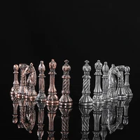 Themed Chess Free Shipping High Quality New Arrival Tin Zinc Alloy Metal Chess Set Rome Style Chess Pieces Chess Set Luxury