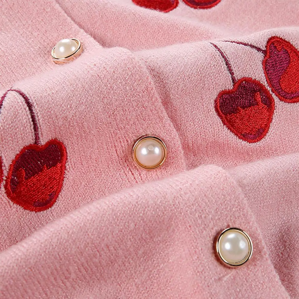 WeLaken Детская Одежда для девочек милый рисунок свитера пальто с длинным рукавом