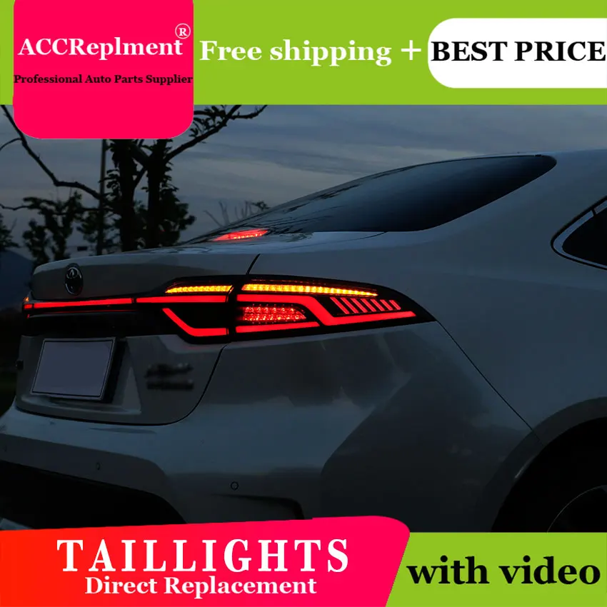 

Car Styling for Toyota US Corolla Taillights 2020-2021 LED Tail Lamp+Turn Signal+Brake+Reverse LED light