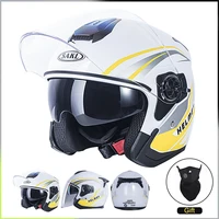 unisex motorcycle helmet dual lens used for scooters helmets scooters