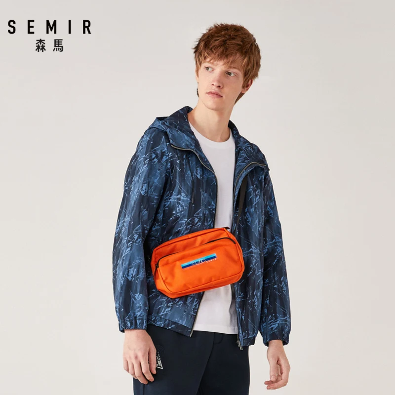Куртка SEMIR мужская с капюшоном Повседневная модная верхняя одежда в стиле хип хоп