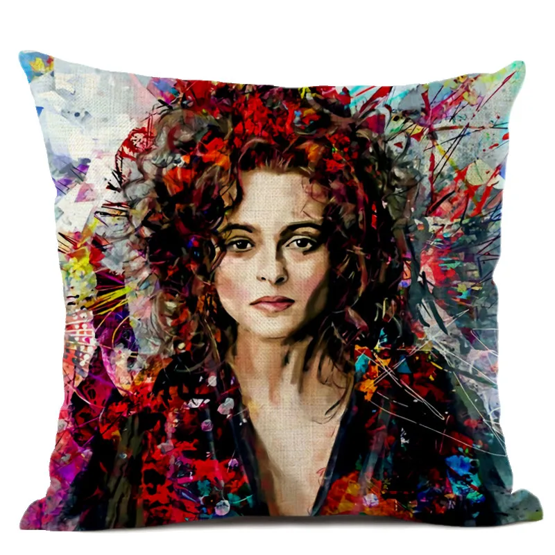 Популярная декоративная наволочка для подушки портретная картина маслом
