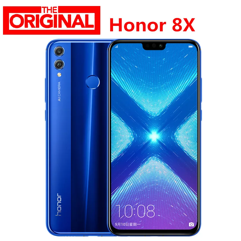 На складе! huawei Honor 8X мобильный телефон с глобальной прошивкой 6 5 дюймов 20 Мп задняя