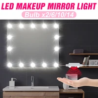 led cosmetic mirror wall lamp usb vanity light bathroom dressing table lamp for bedroom makeup mirror hand sweep sensor led bulb