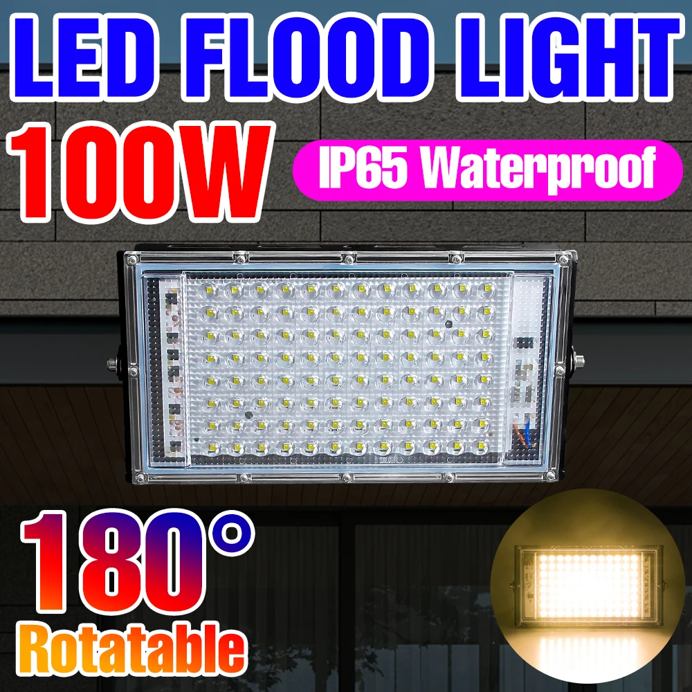 

Flood Light LED Street Lamp Outdoor Spotlights IP65 Waterproof Reflector Wall Bulb LED Floodlight For Home ​Landscape Lighting