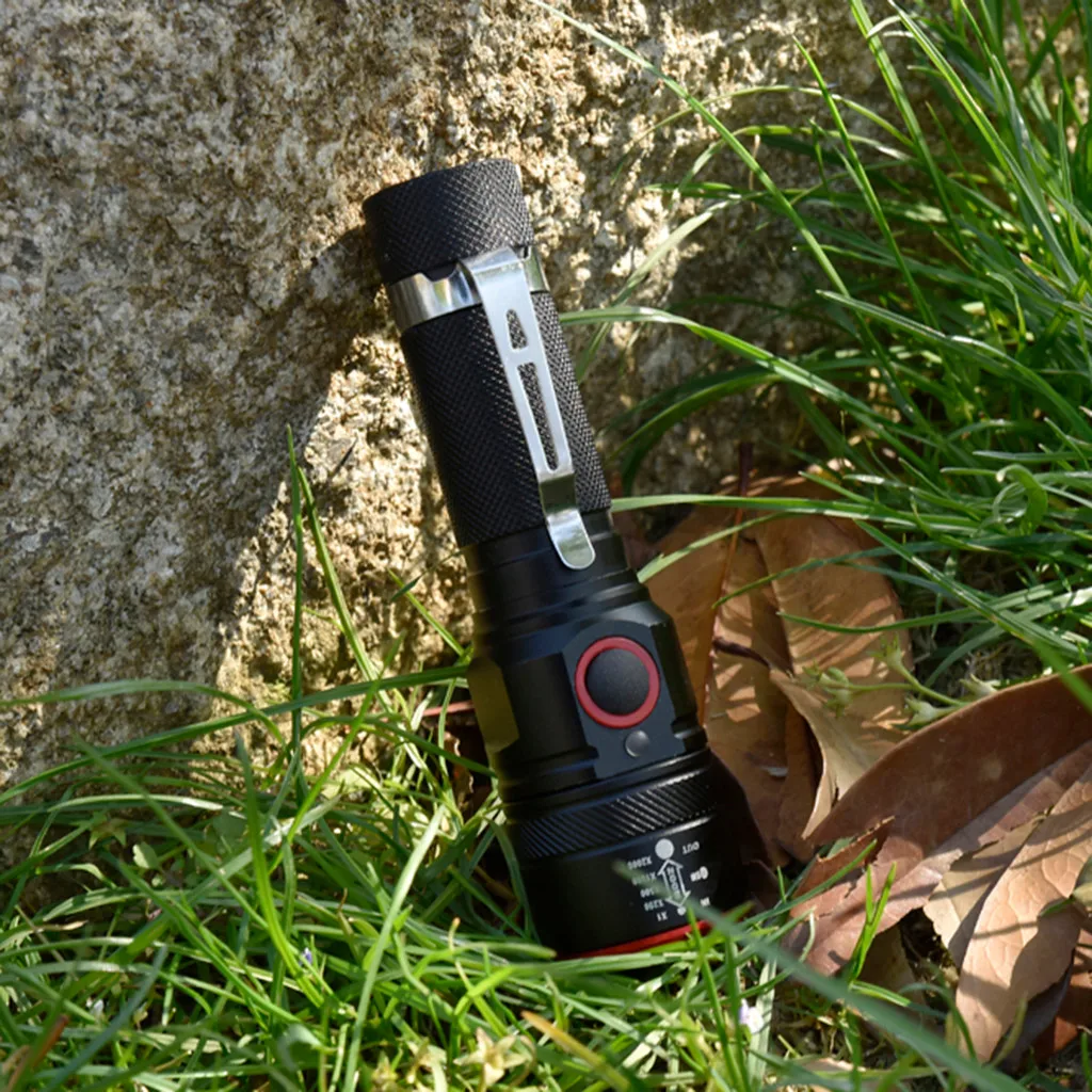 Супер яркий светодиодный светильник Usb Перезаряжаемый T6 3 режима фонарь с кабелем