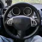 Пользовательский Руль управления чехол для руля Mitsubishi Lancer EX 10, Lancer X Outlander ASX Colt Pajero, Спортивная оплетка для руля